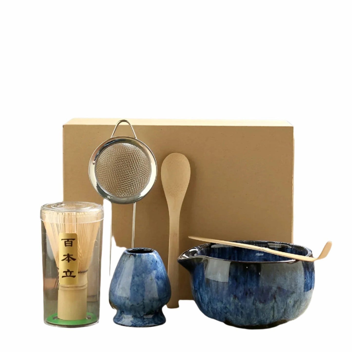 Set per Matcha – Servizio da Tè Tradizionale da Regalo, 6 Pezzi per la Cerimonia del Tè in Materiali di Alta Qualità