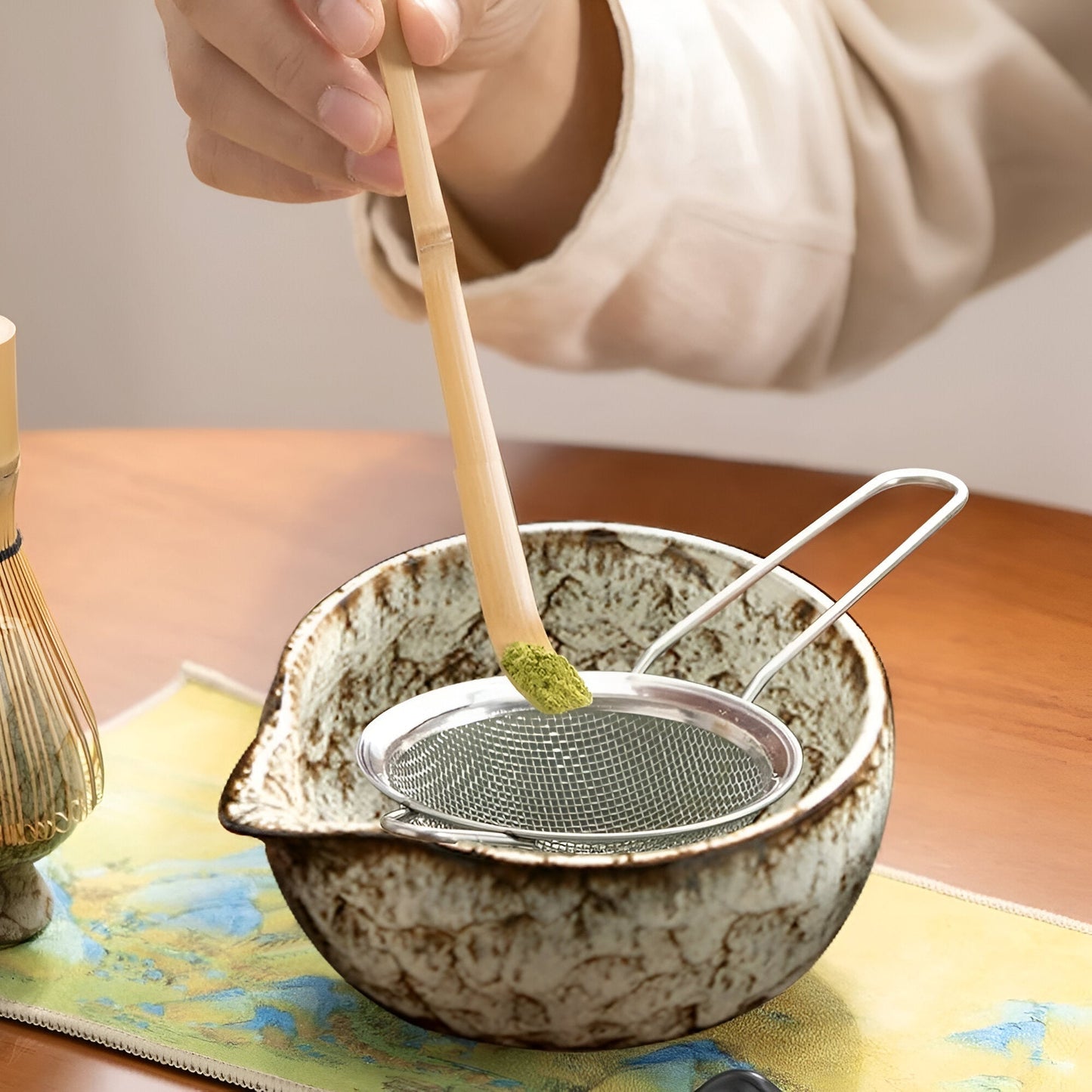 Set per Matcha – Servizio da Tè Tradizionale da Regalo, 6 Pezzi per la Cerimonia del Tè in Materiali di Alta Qualità