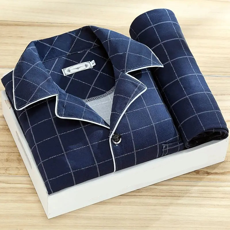 Set pigiama da uomo in stile classico