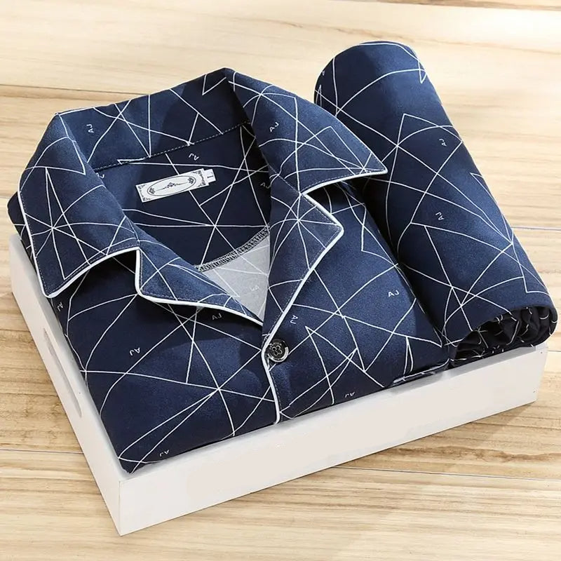 Set pigiama da uomo in stile classico