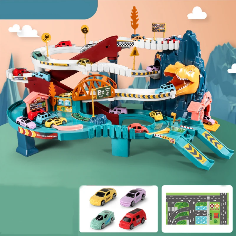 Set pista automobilistica interattiva per bambini