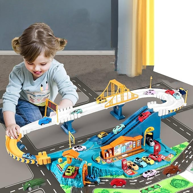 Set pista automobilistica interattiva per bambini