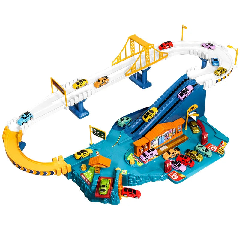 Set pista automobilistica interattiva per bambini