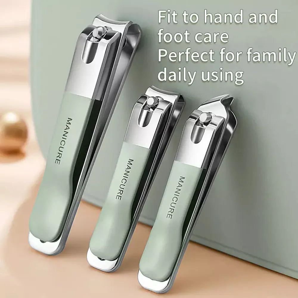 Set Professionale per Manicure e Pedicure in Acciaio Inox, Portatile e Multifunzione con Custodia di Lusso