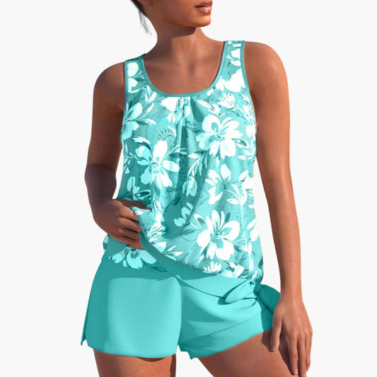Set tankini due pezzi da donna – floreale e comodo