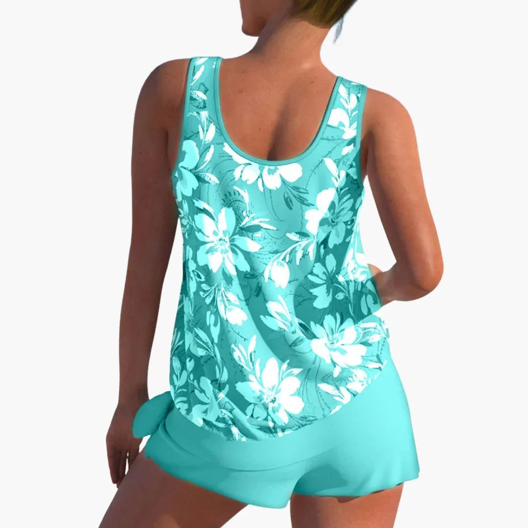 Set tankini due pezzi da donna – floreale e comodo