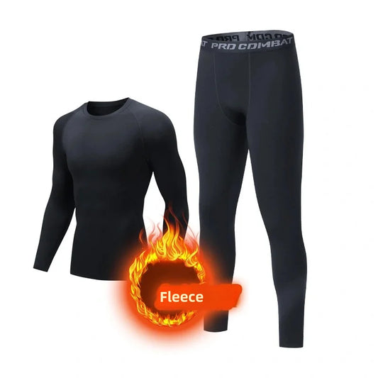 Set termico a compressione in lana da uomo – Ad asciugatura rapida
