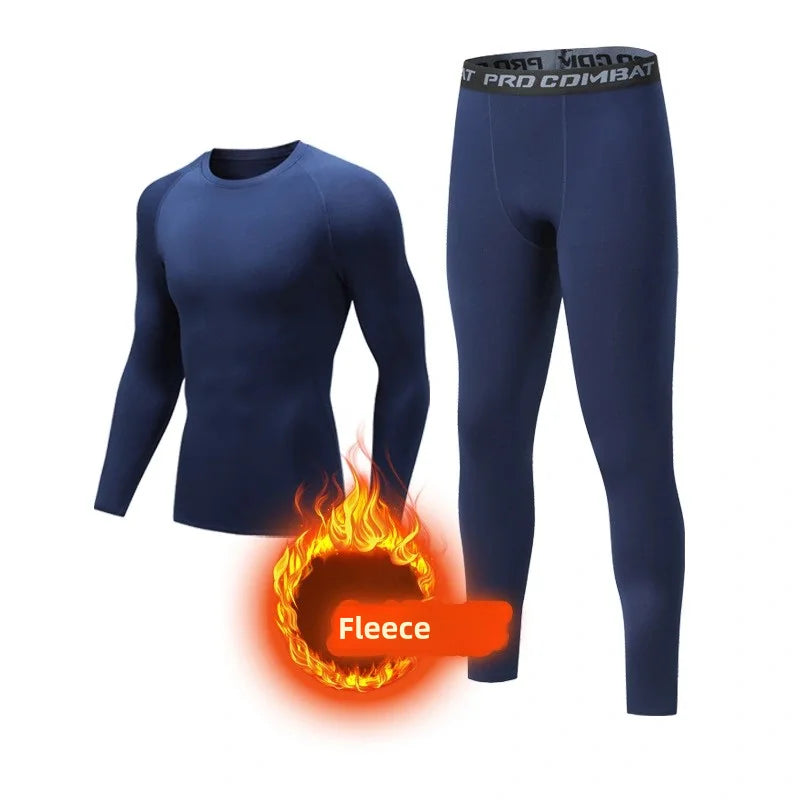 Set termico a compressione in lana da uomo – Ad asciugatura rapida