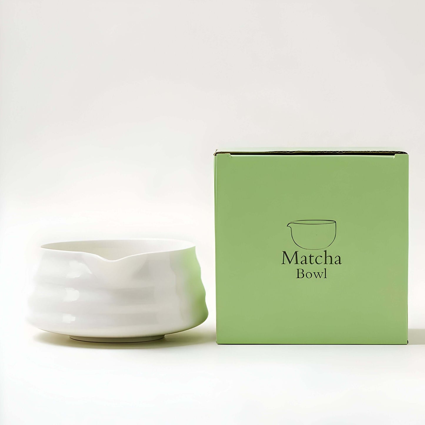 Set tradizionale per la preparazione del matcha con ciotola da casa