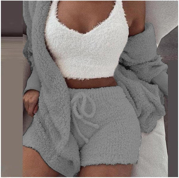 Set tre pezzi comodo | Caldo ed elegante per ogni occasione