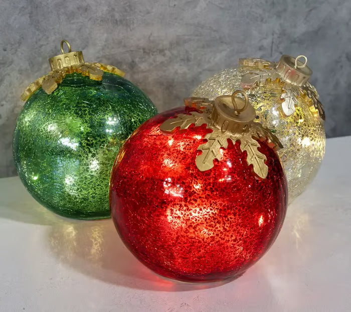 Sfera di Natale a LED – Illuminazione d'Ambiente Calda con Funzione Timer