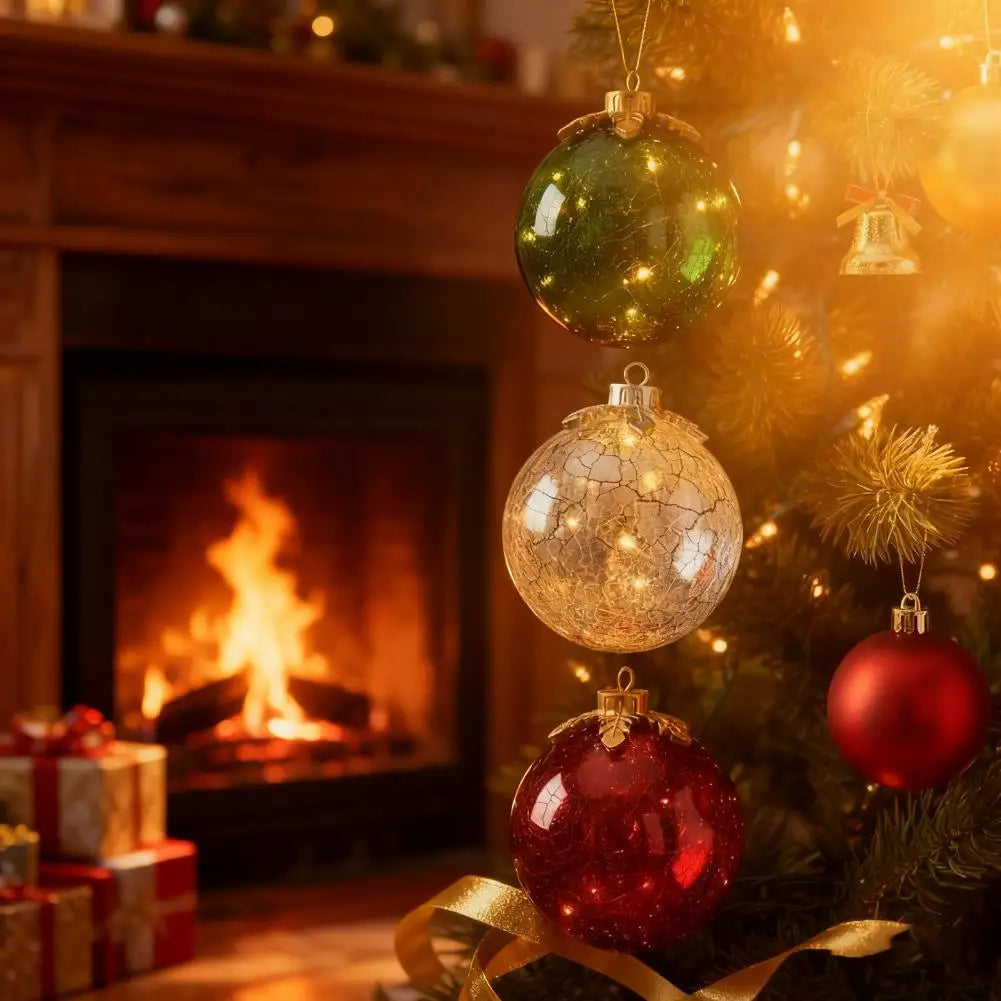 Sfera di Natale a LED – Illuminazione d'Ambiente Calda con Funzione Timer