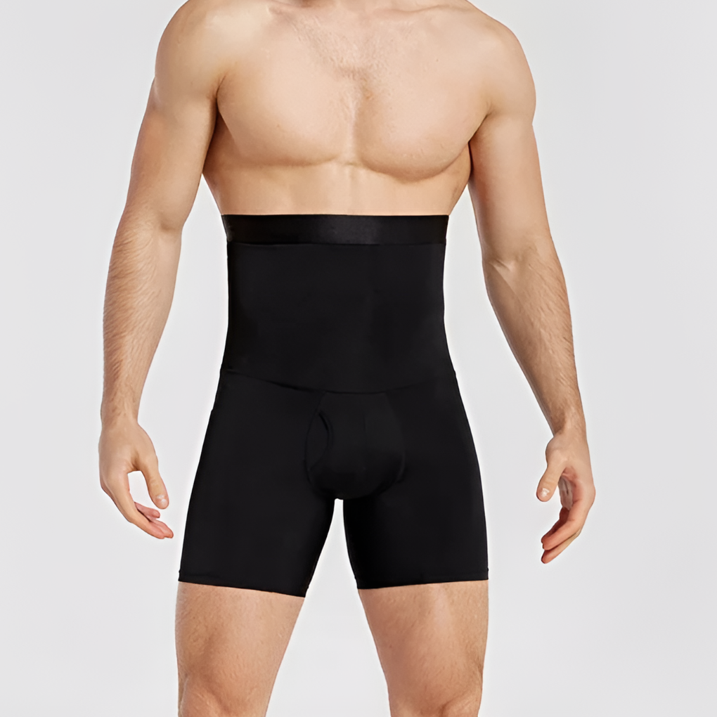 Shorts a compressione a vita alta da uomo