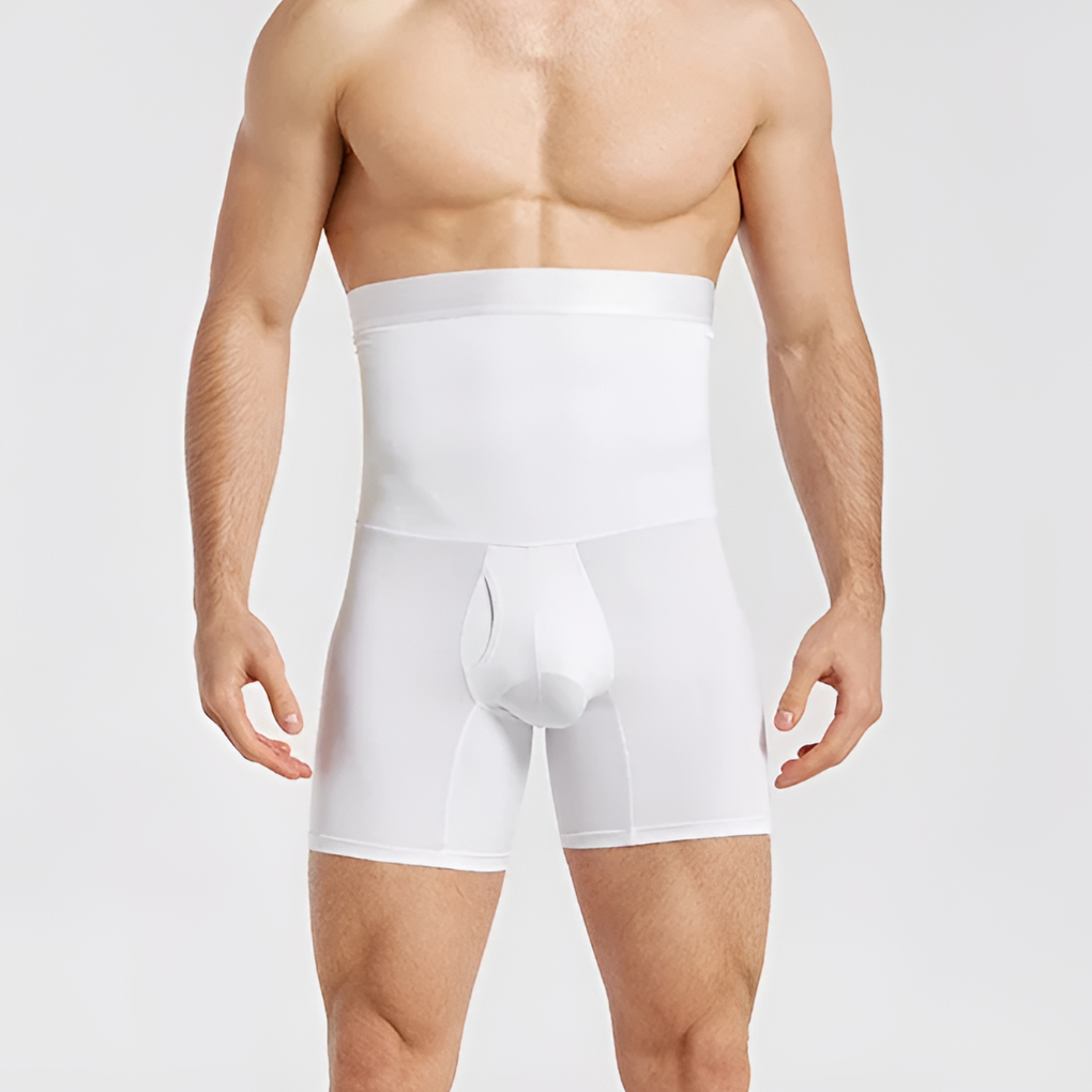 Shorts a compressione a vita alta da uomo