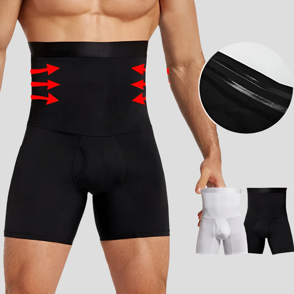 Shorts a compressione a vita alta da uomo