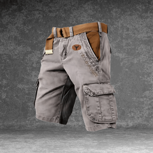 Shorts cargo robusti da uomo con tasche multiple