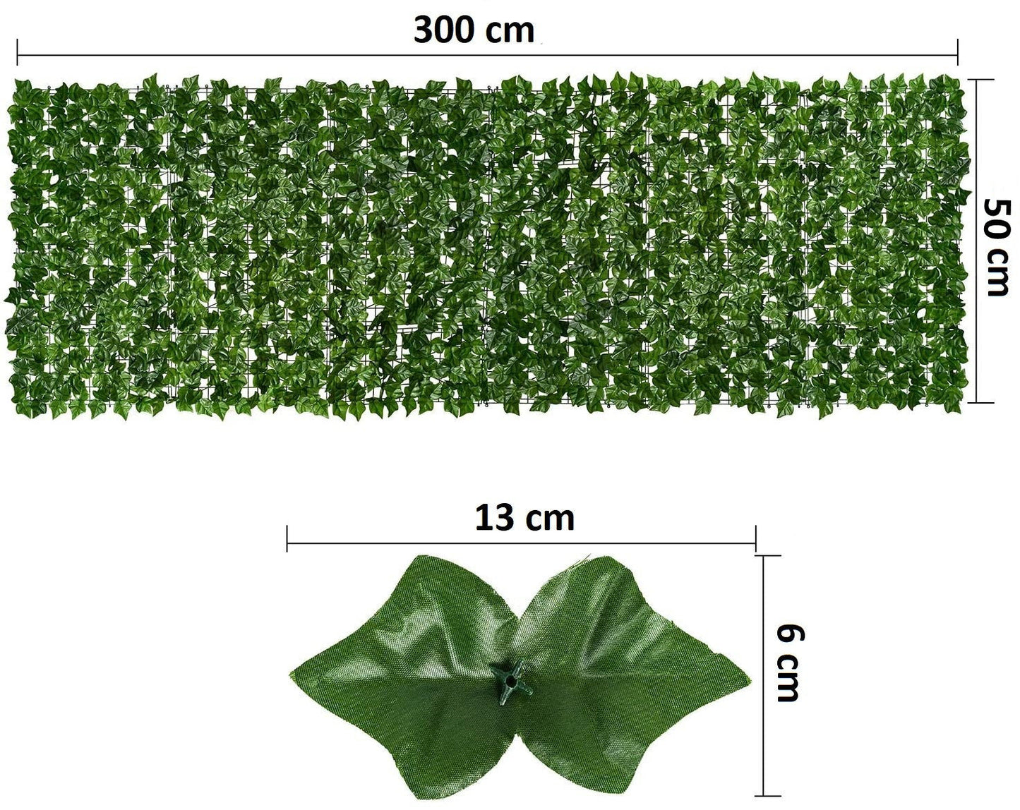 Siepe artificiale decorativa per il giardino dall'aspetto naturale
