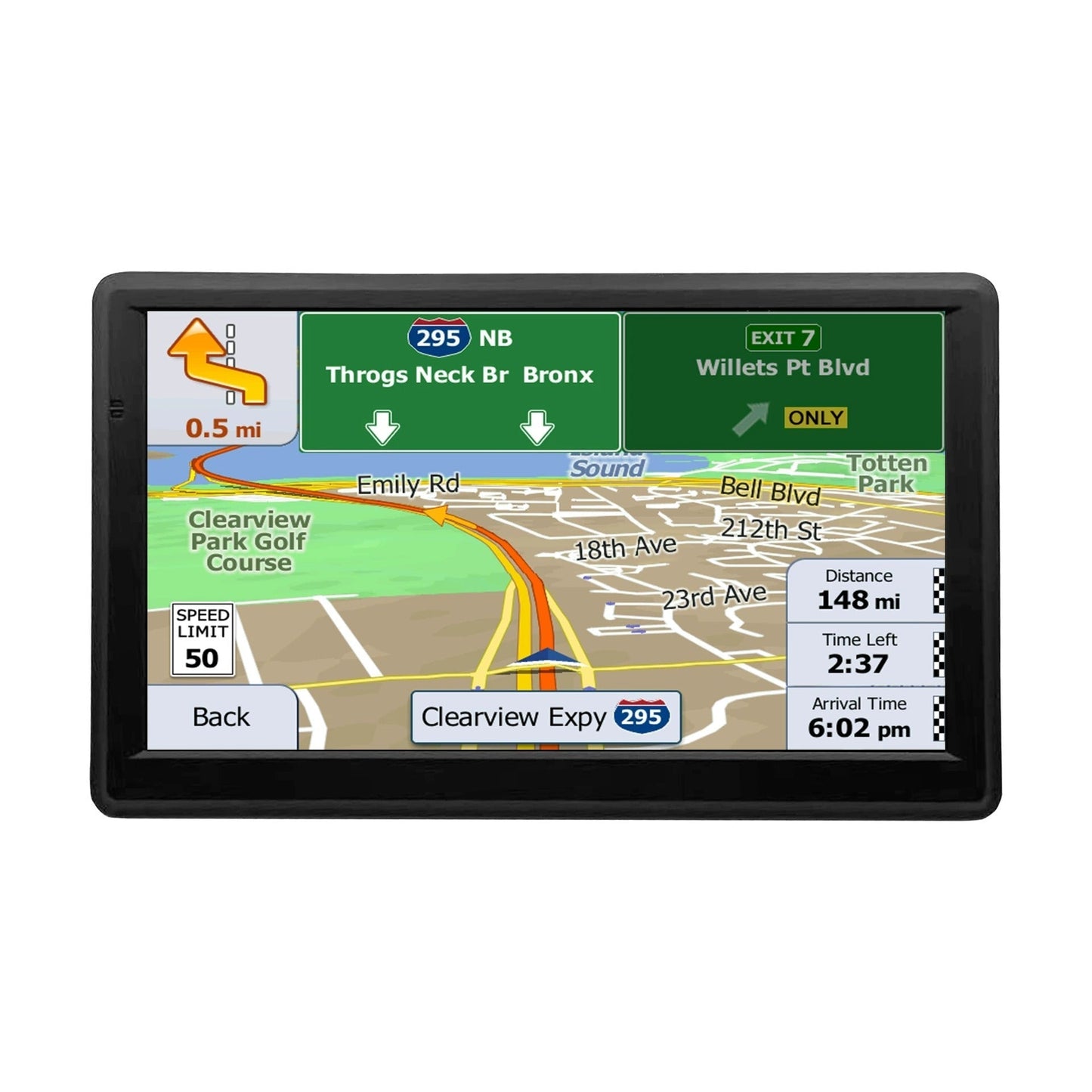 Sistema di Navigazione GPS da 7" per Auto e Camion con Traffico in Tempo Reale