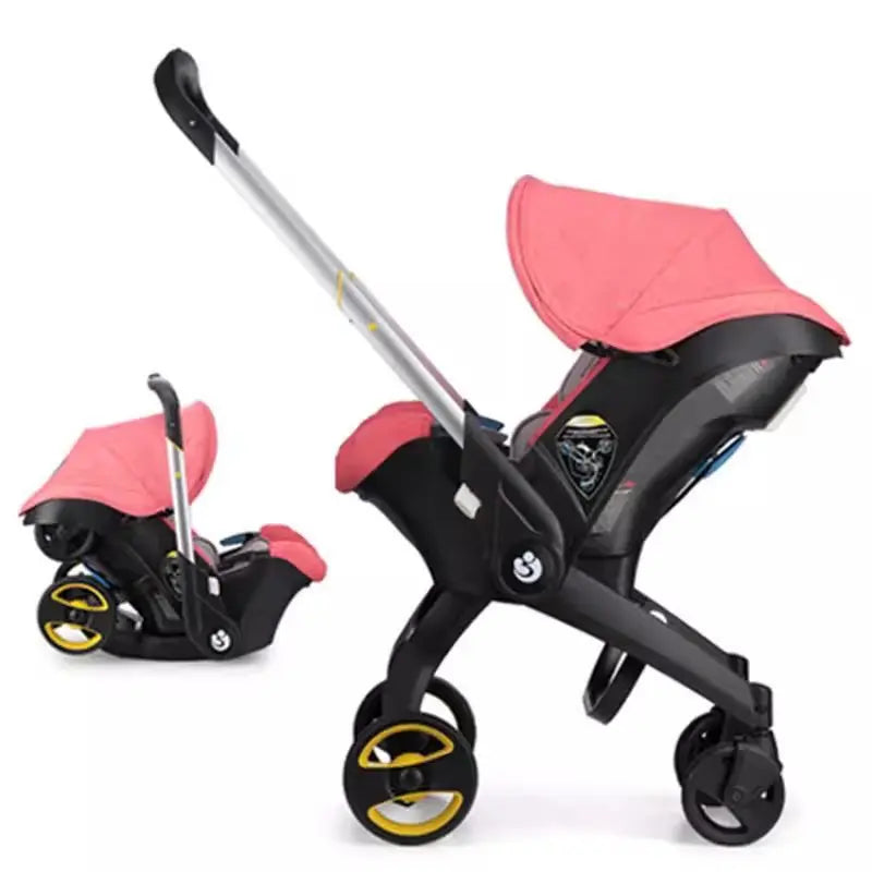 Sistema di viaggio 4 in 1 con passeggino e seggiolino auto per neonati