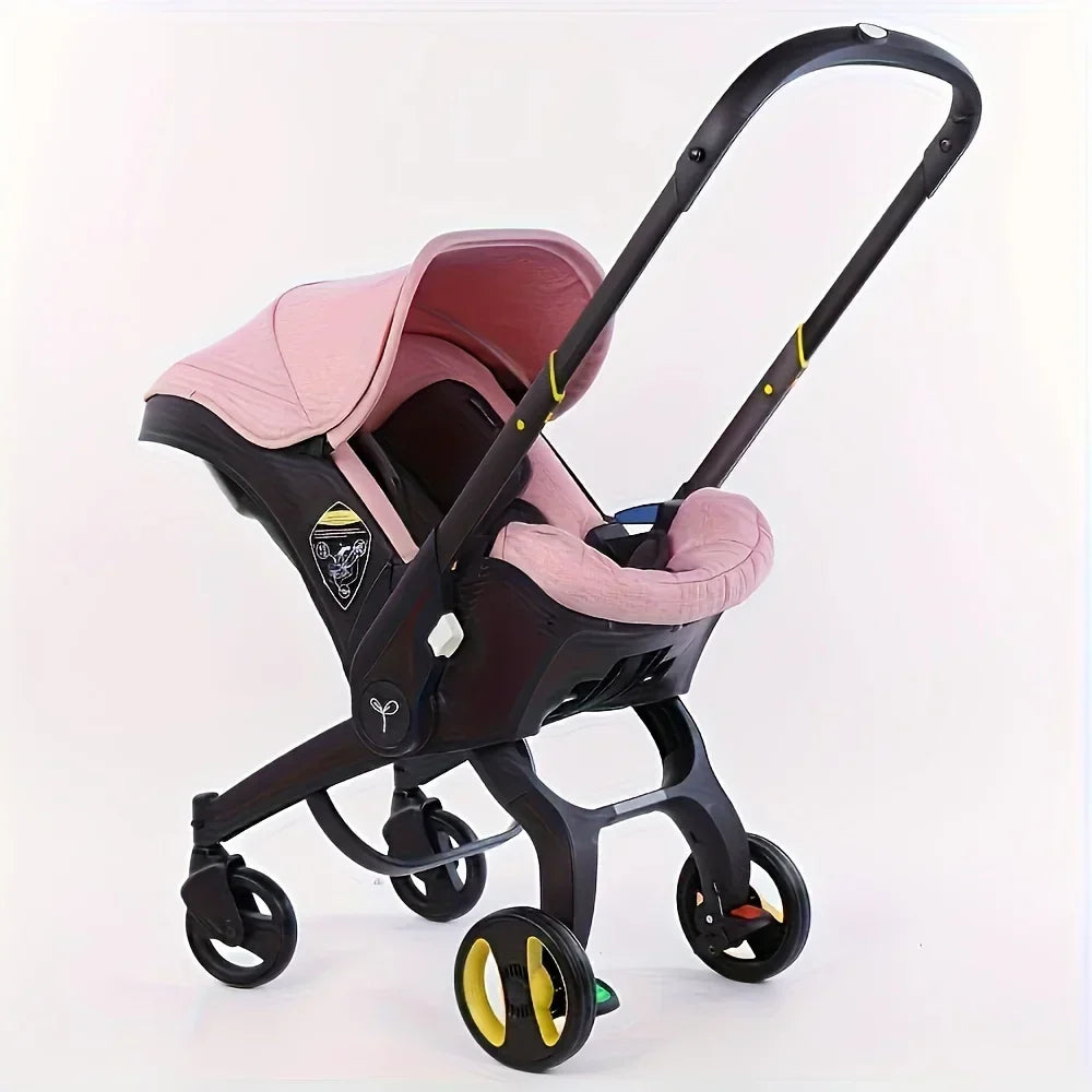 Sistema di viaggio 4 in 1 con passeggino e seggiolino auto per neonati