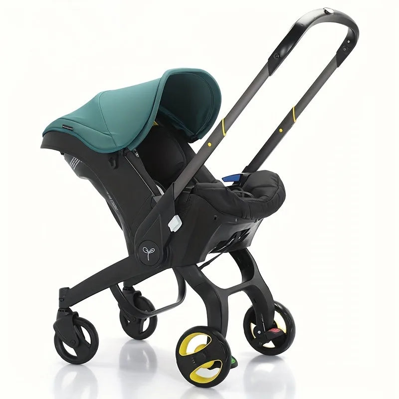 Sistema di viaggio 4 in 1 con passeggino e seggiolino auto per neonati