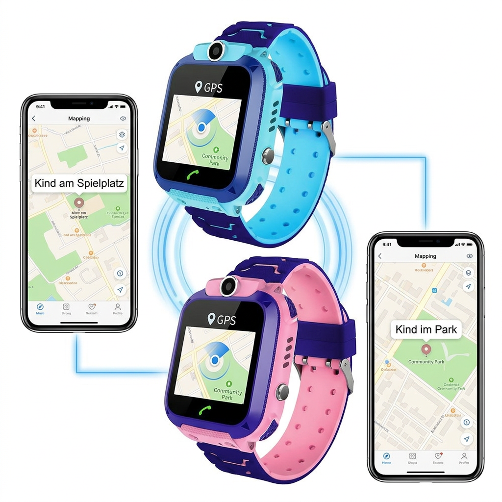 Smartwatch per bambini con GPS, fotocamera, chiamate e pulsante SOS