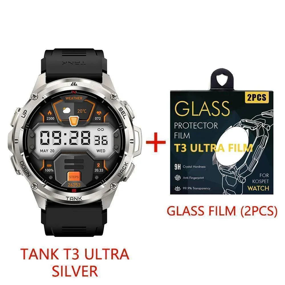 Smartwatch T3 Ultra GPS AMOLED - Fitness tracker ultra-resistente