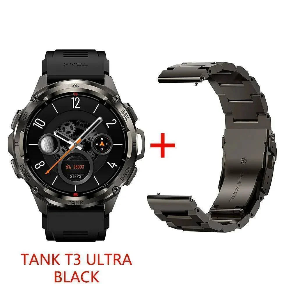 Smartwatch T3 Ultra GPS AMOLED - Fitness tracker ultra-resistente