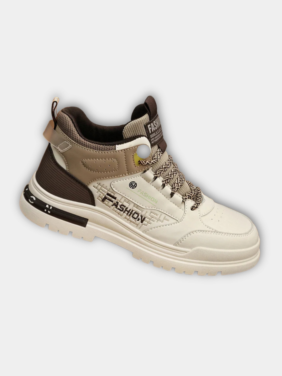 Sneakers alte ortopediche da uomo con bordo imbottito
