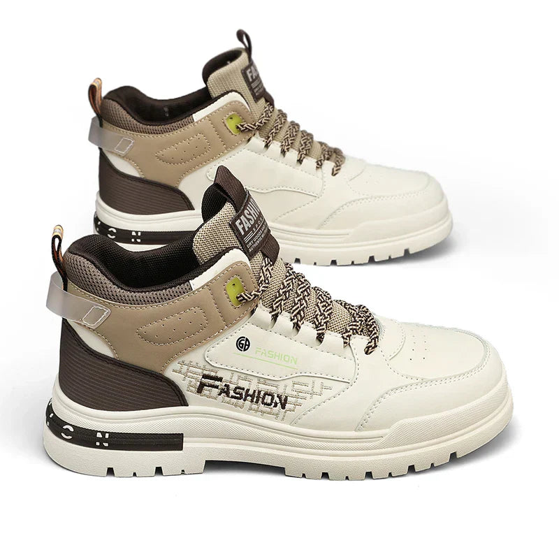 Sneakers alte ortopediche da uomo con bordo imbottito