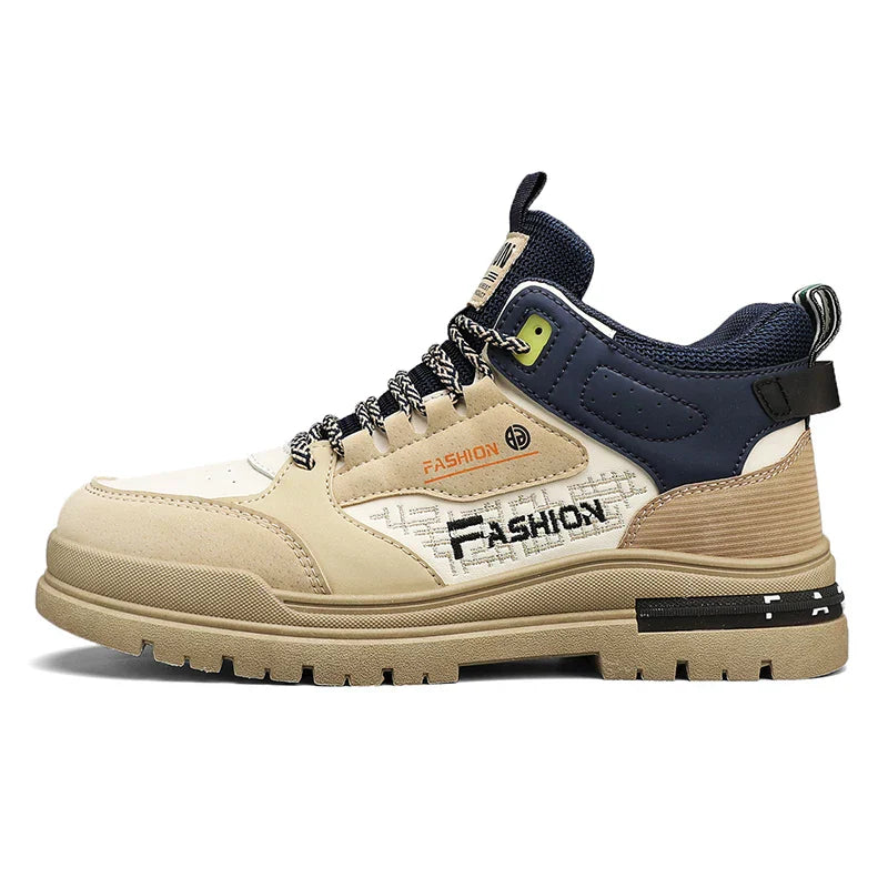 Sneakers alte ortopediche da uomo con bordo imbottito