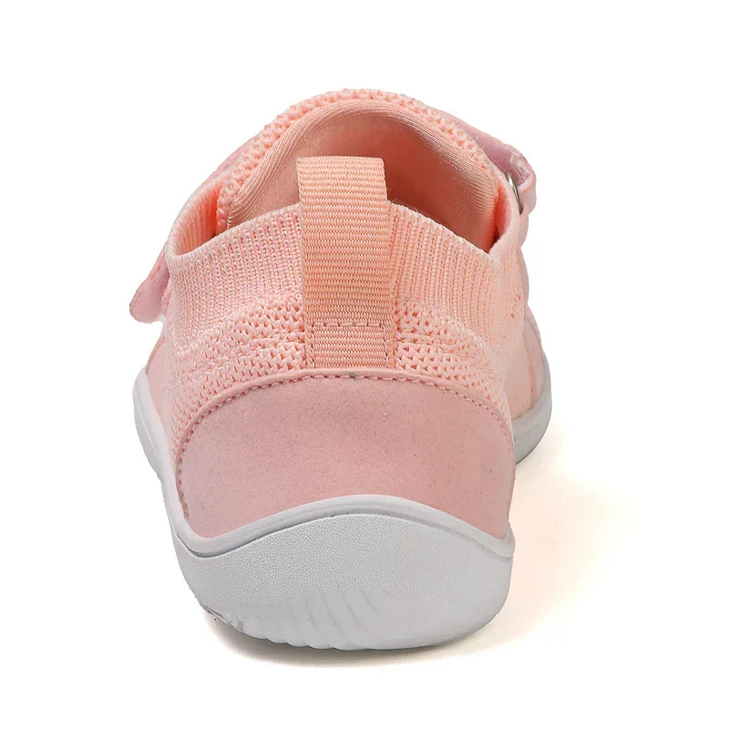 Sneakers Barefoot per Bambini con Pianta Larga e Chiusura Pratica in Velcro