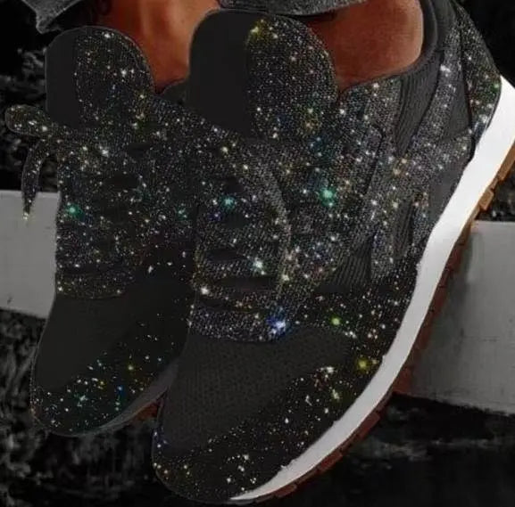 Sneakers Casual da Donna Moderne con Glitter