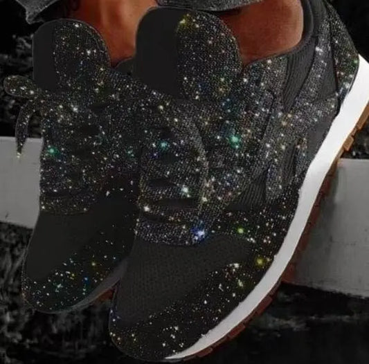 Sneakers Casual da Donna Moderne con Glitter