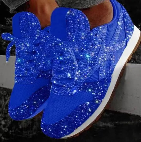 Sneakers Casual da Donna Moderne con Glitter