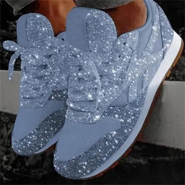 Sneakers Casual da Donna Moderne con Glitter