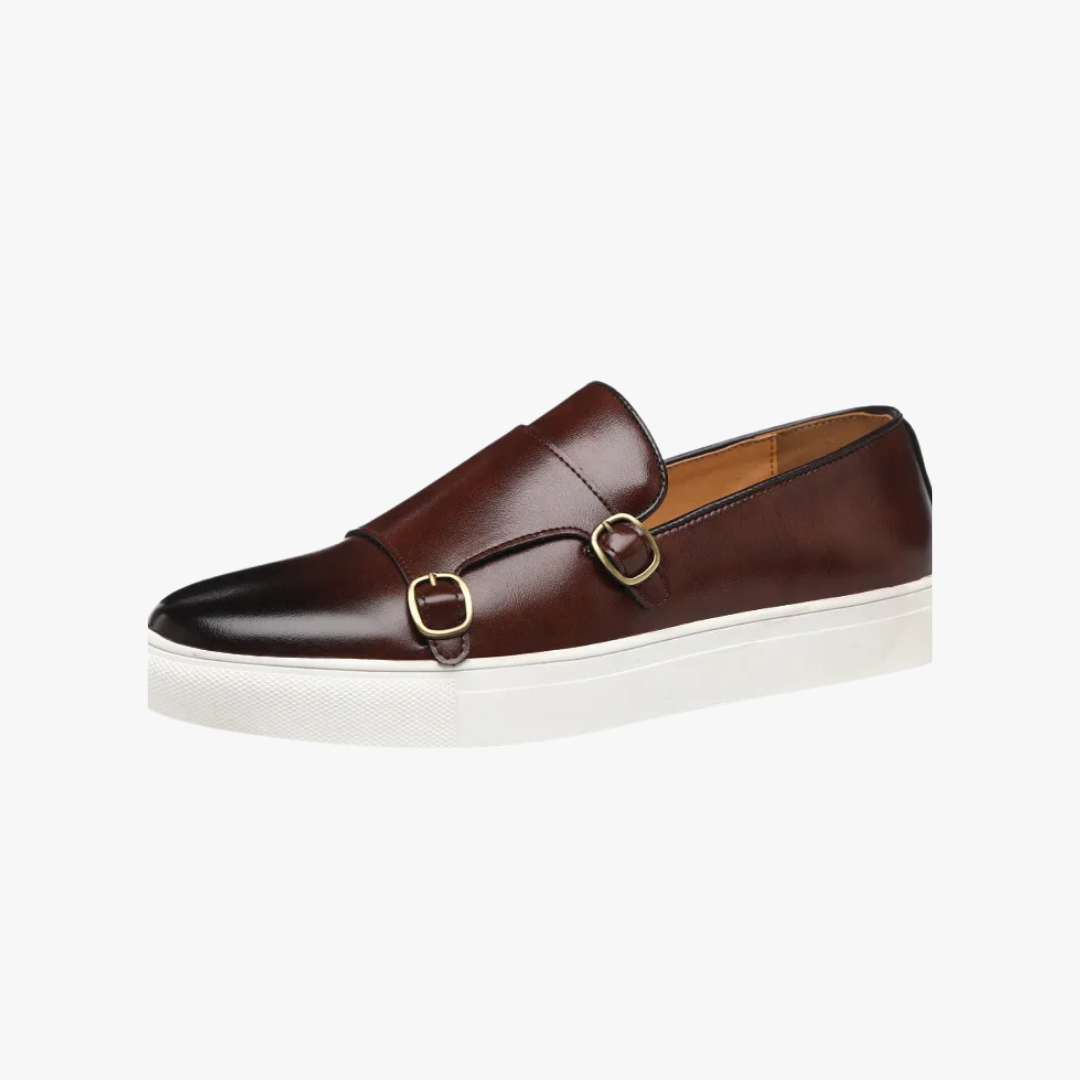Sneakers da uomo slip-on con doppia fibbia