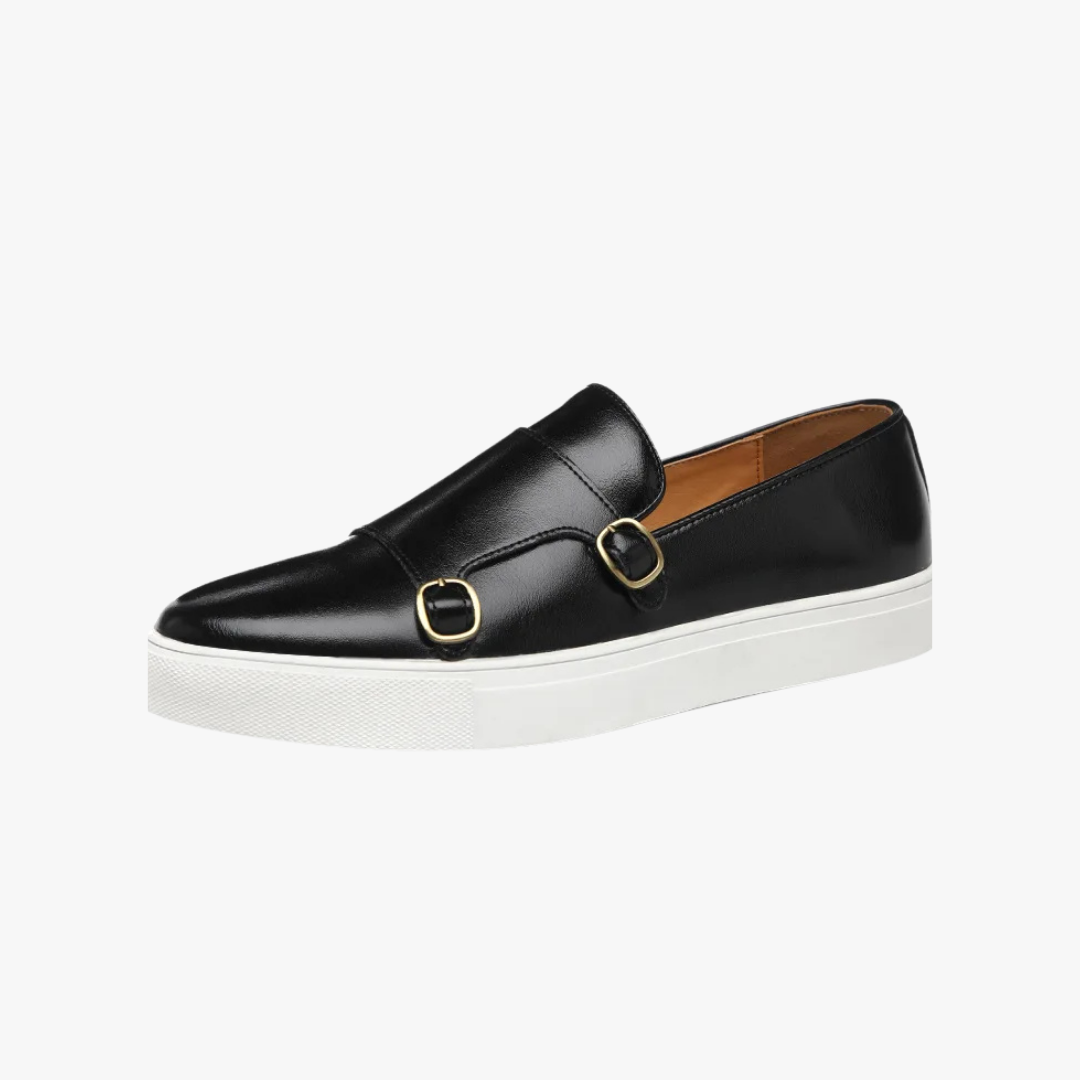 Sneakers da uomo slip-on con doppia fibbia