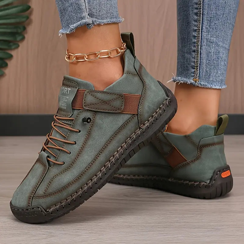Sneakers ortopediche da donna con cuciture decorative