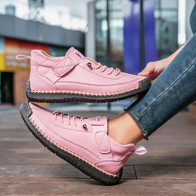 Sneakers ortopediche da donna con cuciture decorative