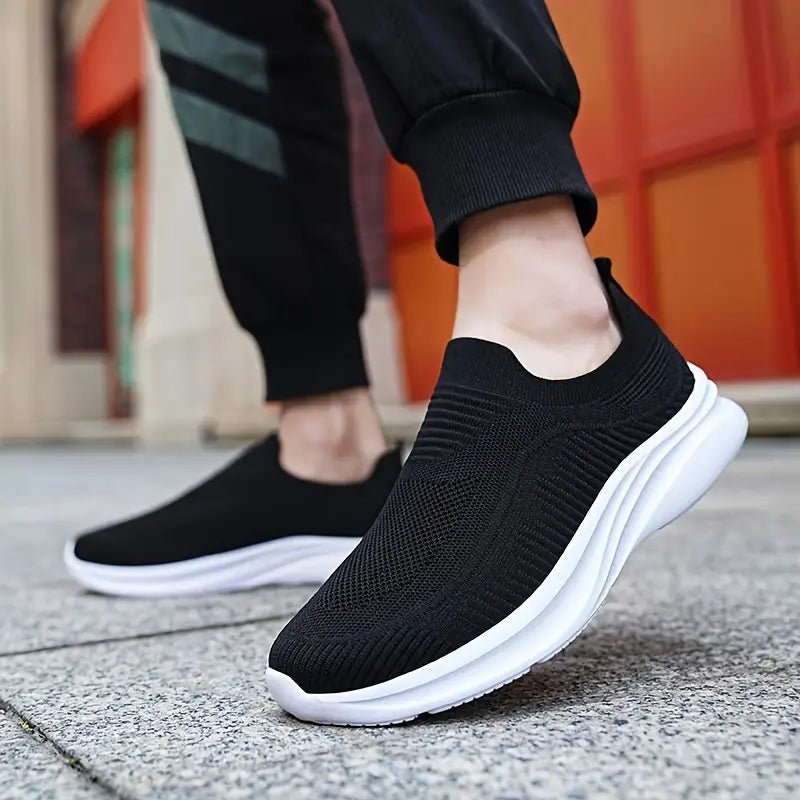 Sneakers Slip-On da Uomo con Tomaia Traspirante