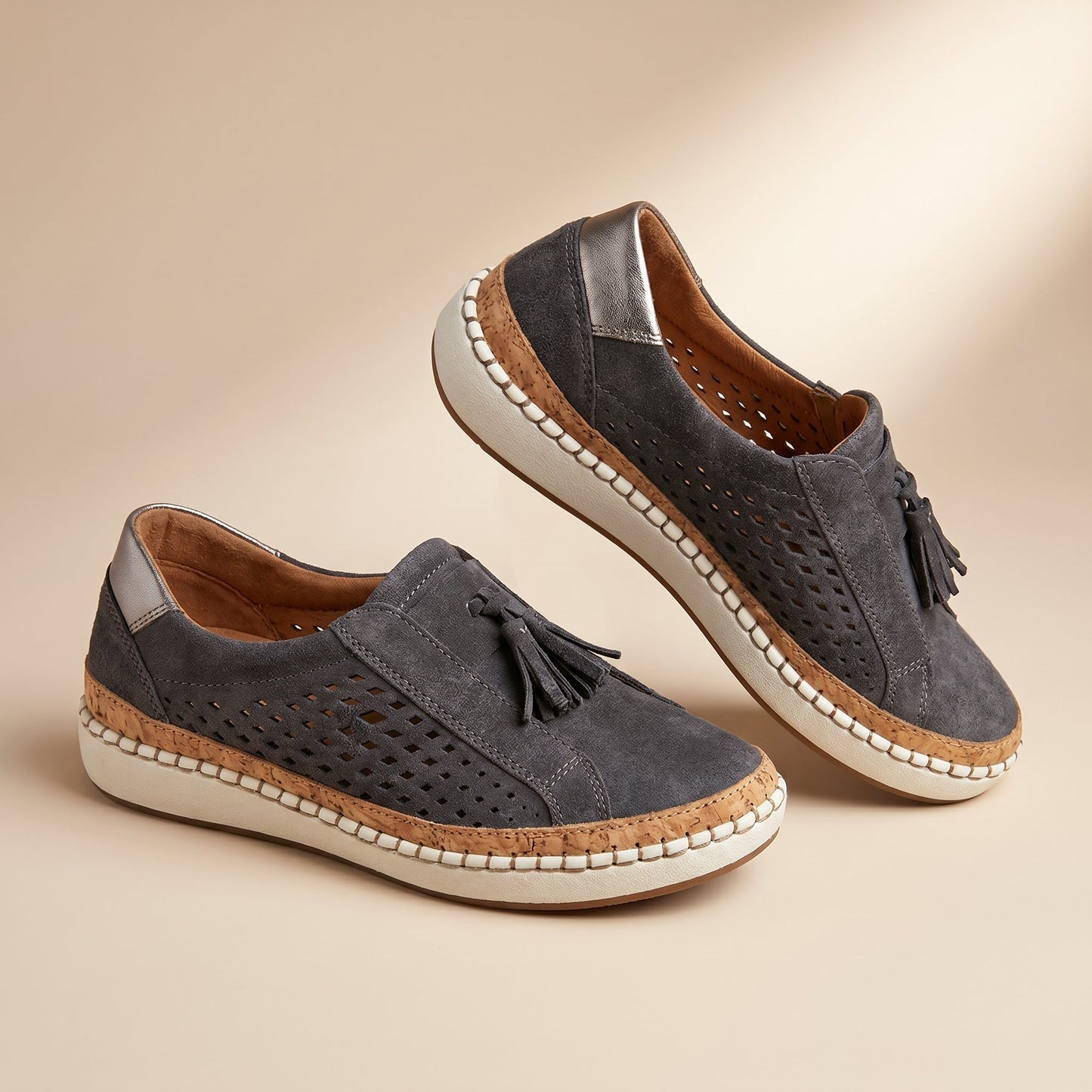 Sneakers slip-on traspiranti da donna | Scarpe ortopediche comode per l'uso quotidiano