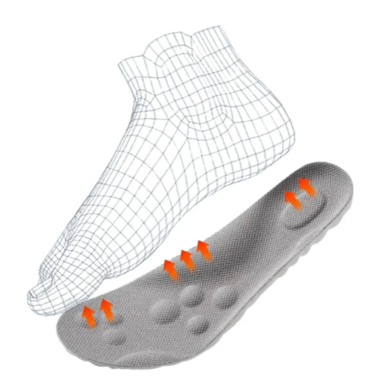Solette per scarpe 4D confortevoli