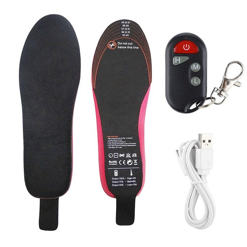 Solette riscaldabili ricaricabili per scarpe con riscaldamento wireless unisex