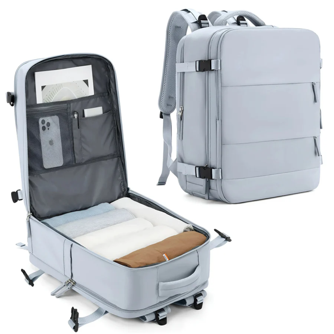 Spazioso zaino da viaggio unisex come bagaglio a mano per viaggiare con facilità