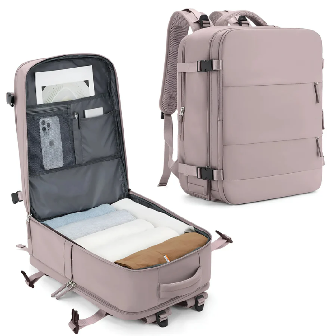 Spazioso zaino da viaggio unisex come bagaglio a mano per viaggiare con facilità