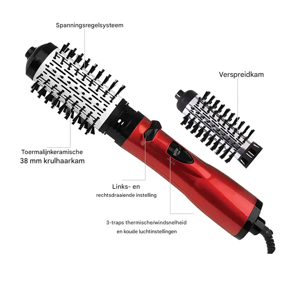 Spazzola ad aria calda 3 in 1 per capelli perfetti e pieni di volume