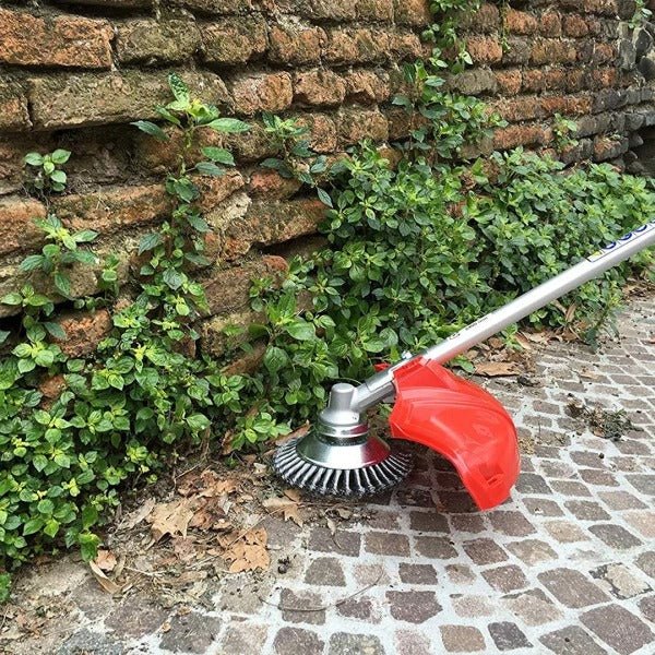 Spazzola erbacce e testina per decespugliatore in acciaio al carbonio