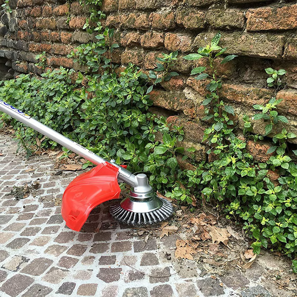 Spazzola Erbacce per Decespugliatore con Lame Intrecciate in Acciaio al Carbonio