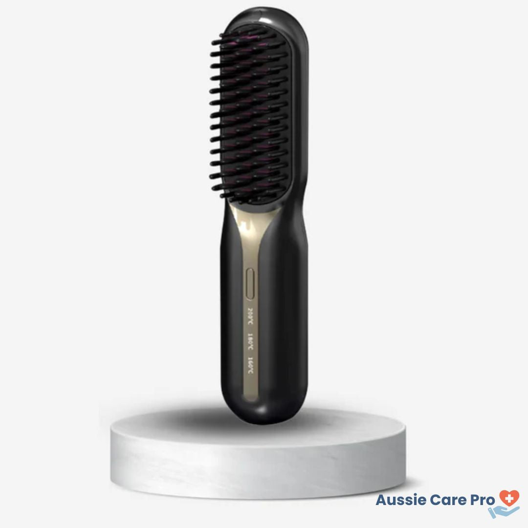 Spazzola Lisciante per Capelli Ricaricabile – Styling Portatile Anti-Crespo